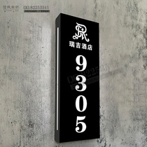Hotel house number led luminous simple hotel house number KTV room box club beauty salon house number customization