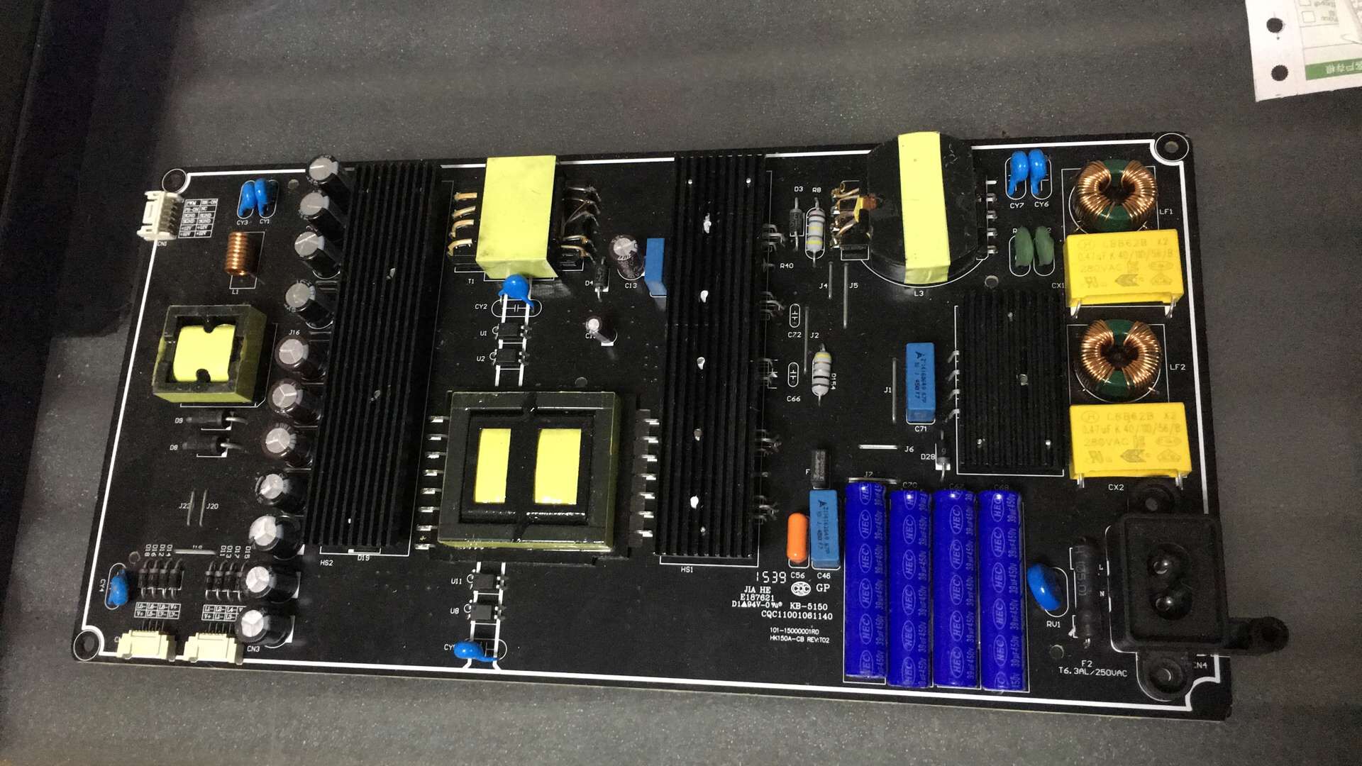Youku TV power board CQC11001061140 HK150A-CB 101-15000001R0