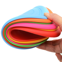 Childrens silicone soft Frisbee safety Sports kindergarten outdoor puzzle game hand throwing toys parent-child interactive flying saucer