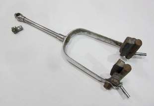 [老物件 英国RALEIGH凤头28自行车拆下的前刹车支架 零件配件]