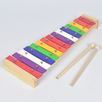 Childrens hand knocking xylophone 15 sound professional percussion instrument aluminum wooden adult student baby music educational toy