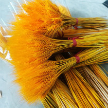 Natural wheat ears dried flower bag golden barley opening flower basket pastoral decoration living room office decoration bouquet