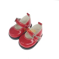 Tilda 5CM doll small leather shoes 20CM doll EXO idol princess shoes cotton baby shoes red spot