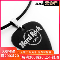 Watson musical instrument Titanium steel metal personality guitar pick necklace Hard rock coffee Black silver optional