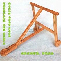 Childrens wooden trolley Traditional pure solid wood toy walker Baby walker walker Childrens wooden toys