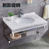 Marble wash basin hanging wall washbasin small toilet sink ceramic face plate bathroom wash table combination