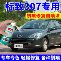 Peugeot 307 self-spray paint Rheinland gray platinum gray logo car scratch repair paint brush moonlight gray Polo Red
