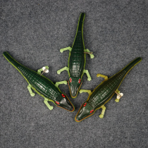 Retro iron crocodile toy clockwork toy limbs mouth movable