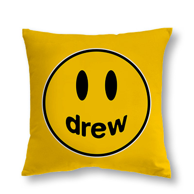 Tidal pillow Drew smiley face yellow pillow pillow sofa pillow pillow home fashion tide square pillow