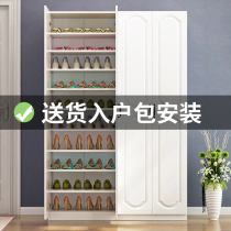 New shoe cabinet foyer entrance cabinet multi-layer large-capacity economical door household balcony shoe rack storage storage cabinet