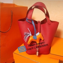 Mini-style H Home Classic Hand food basket Picotin Bucket Bag type drawings High 18 handbag ACC-32