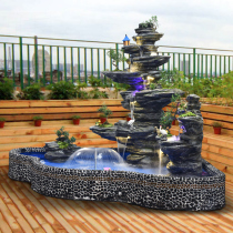 Large rockery water fountain ornaments Outdoor Garden Courtyard Villa fish pond decoration Indoor balcony Landscape landscaping