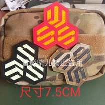 Luminous Battlestar SMS Skull Team Tactical Morale Badge Backpack with White Reflective Velcro Customizable