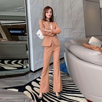 European Station small suit suit suit autumn and winter fashion foreign atmosphere age light mature wind elder sister high-end professional two-piece female