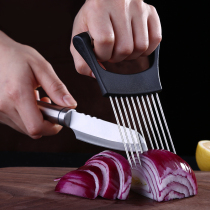 Household pine meat needle insert meat needle steak hammer pig skin piercing device poking meat tender meat flavor device cutting vegetable hand guard Holder Holder