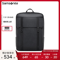 Samsonite New Show Lie College Wind Double Shoulder Bag Male Anti Splash Backpack Large Capacity Business Computer Bag TQ5