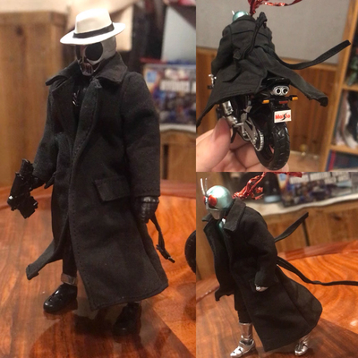 taobao agent 1/18 Wingwen clothes accessories hand in the mask trench coat SIC polar soul knight jacket 3.75 inches DIY coat