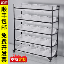 Factory E-commerce picking truck Express warehouse distribution sorting truck Material shelf Movable turnover trolley