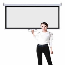 Self-locking curtain lifting projection curtain hand-pulled curtain projection home projector screen household projection cloth household
