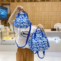 Upper New Small Backpack Slanted Satchel Satchel Girl Net Red Cloth Bag Day Ensemble Light Mommy Bag Out Fashion Single Shoulder Bag Double Shoulder Bag
