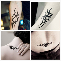 30 dark tattoo stickers waterproof men's and women's arm wrists dark black arm ring waist neck ring totem tattoo