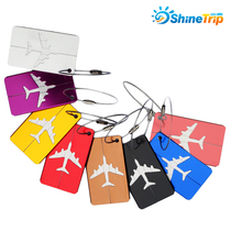 Travel abroad aluminum alloy luggage tag metal boarding pass suitcase check-in plate business trip trolley case logo
