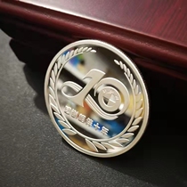 Commemorative Coin Customized Sterling Silver 999 Coin Customized Anniversary Annual Meeting Badge Customized LOGO Gold Coin Copper Coin