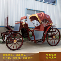 New products antique European style sightseeing tourist scenic area House to receive film and TV props Retro electric wagons