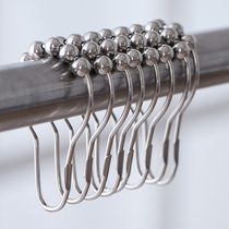 Mu Ye ball hanging ring stainless steel metal adhesive hook copper five-bead shower curtain adhesive hook hanging ring large adhesive hook gourd hook