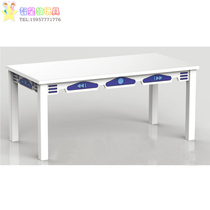 Kindergarten desk and chair combination set baby eating learning table rectangular table childrens special dining table and chair DY
