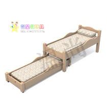 Kindergarten childrens lunch bed double bed Pinus sylvestris wooden bunk bed double bed push-pull bed stacking bed WSh