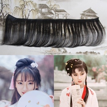 Xinyu ancient costume Qi bangs wig film female opera air can naturally modify the hairline straight bangs black thin section