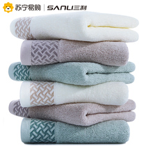 Sanli cotton towel 6 strips adult soft face wash home couple absorbent cotton men and women breathable face towel