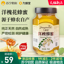 (879 Jiubeitang) Jiubeitang Acacia honey Pure natural farm-produced honeycomb honey locust nectar 750g