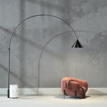 Nordic Danish designer minimalist living room floor lamp creative Villa sofa side marble fishing vertical lamp
