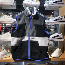  Li Ning mens 2021 autumn stand-up collar fleece basketball sports casual vest sleeveless jacket AMDQ027-2
