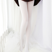 Fat plus size Spring and Autumn Velvet White practice stockings bottoming pantyhose adult dance fat mm200 kg