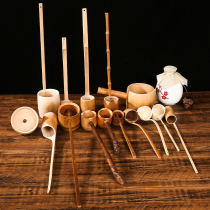 Bamboo wine raisin wine spoon wine suspension bamboo funnel wine spoon water spoon wine spoon wine spoon