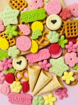 Laurenz Butterfly Cookie Pink Cherry Blossom Screen Caramel Cup Cake Dessert Decorated