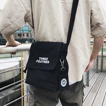 Japanese Joker shoulder bag canvas small backpack boys Small Satchel ins Tide brand simple student leisure shoulder bag