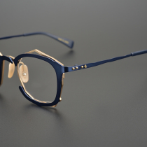 Limited Japanese box designer handmade irregular shape Eye frames unique literary frames can be worthy of myopia