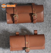 Motorcycle retro handlebar bag handle front bag motorcycle saddle tool bag leather hard bag rear storage bag