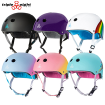 Triple eight 888 skateboard helmet roller skating balance bike long board skating ski helmet