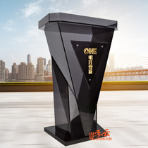 Simple acrylic podium podium sales department fashion reception desk welcome desk small vertical light luxury