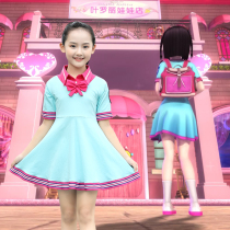 Fairy dream leaf Loli Princess dress Wang Mo clothes Childrens skirt Girls summer night cos dress School uniform