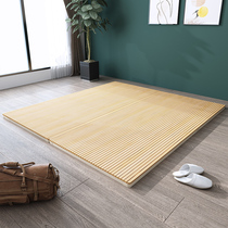 Bamboo hard bed board waist gasket 1 8 meters folding Nanzhu board solid wood hard board ribs frame 1 5 widened support frame