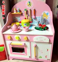 Christmas New Year Birthday gift Wooden girl Che Che Le cooking and cooking over the family childrens kitchen toys