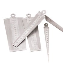 Wedge-shaped plug ruler Gap ruler Aperture ruler Taper ruler 1-60mm stainless iron inner diameter ruler Export a variety of optional