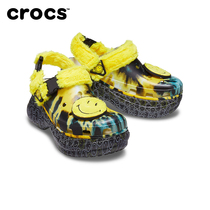 CrocsX Smiley classic Smiley small whale 2021 New retro thick-soled hole shoes womens sandals