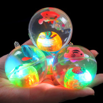 Yiwu toy wholesale stall Hot creative childrens luminous elastic ball New special Night Market source childrens gifts